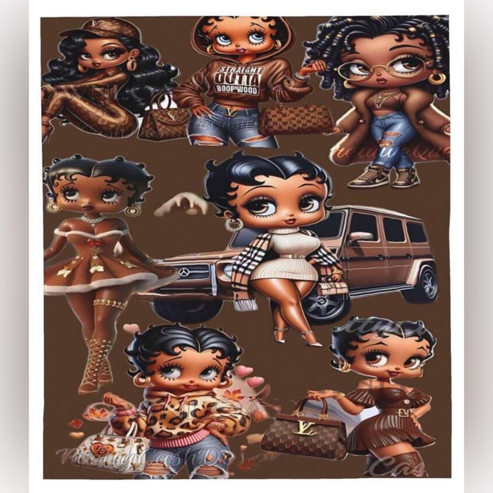 Betty Boop Bougie Soft Throw Blanket.
